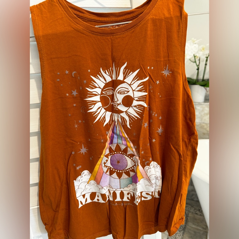Spiritual gangster manifest, extra small muscle tank XS